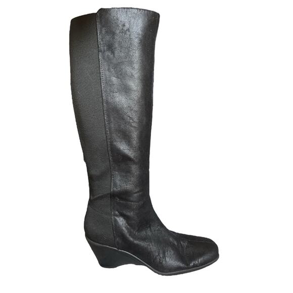 A2 By Aerosoles Taekwondo Wide Calf Wedge Boot - Picture 1 of 5